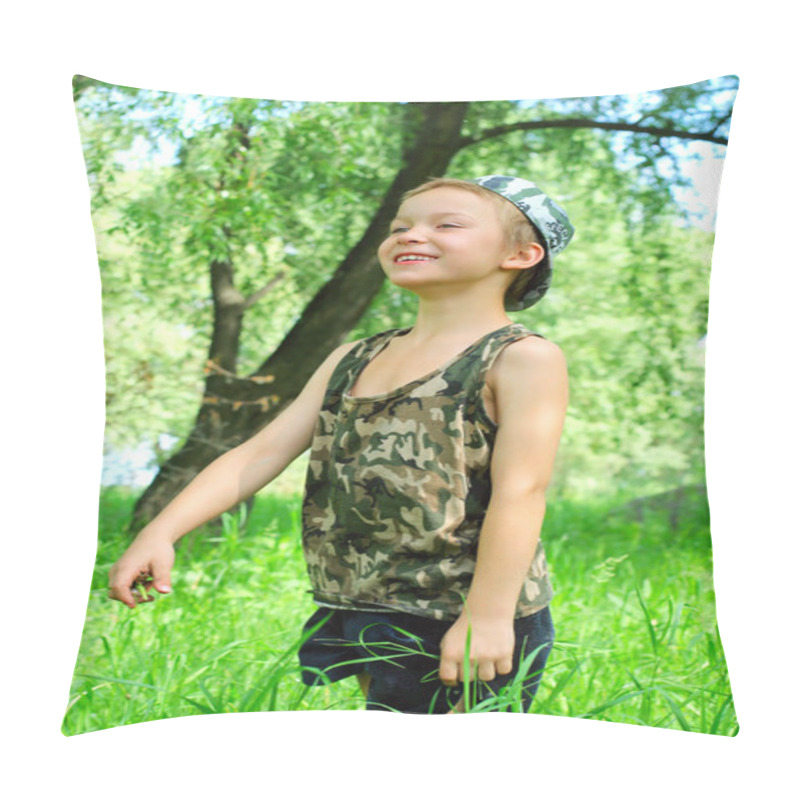 Personality  Kid In The Forest Pillow Covers