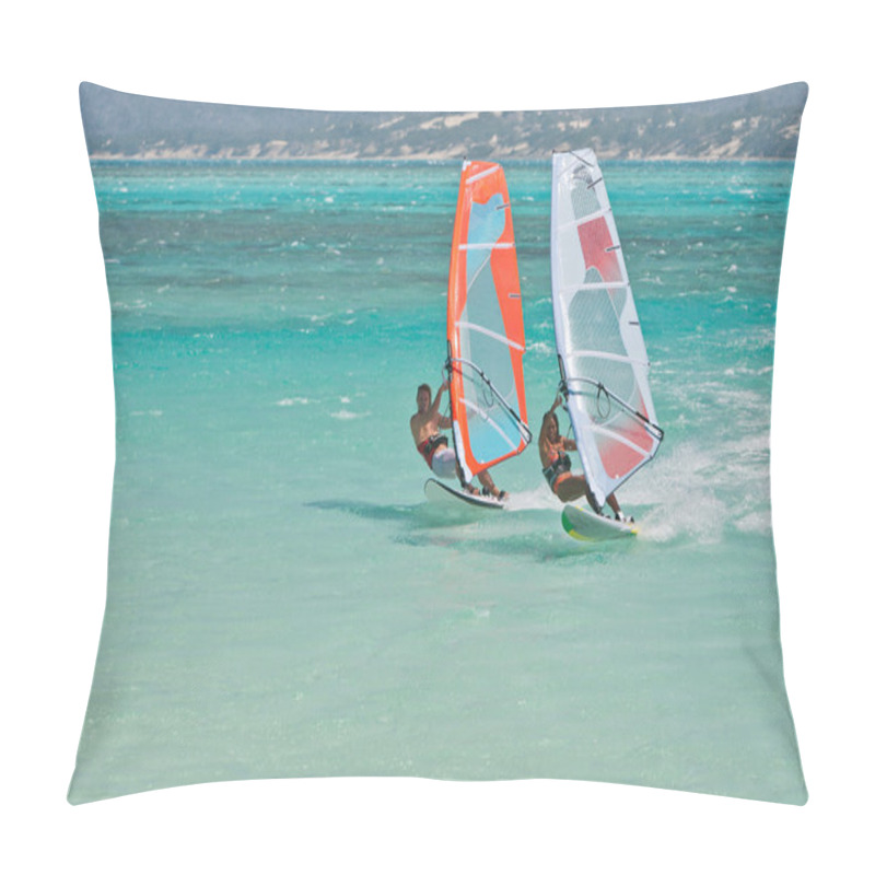 Personality  Windsurf In The Lagoon Pillow Covers