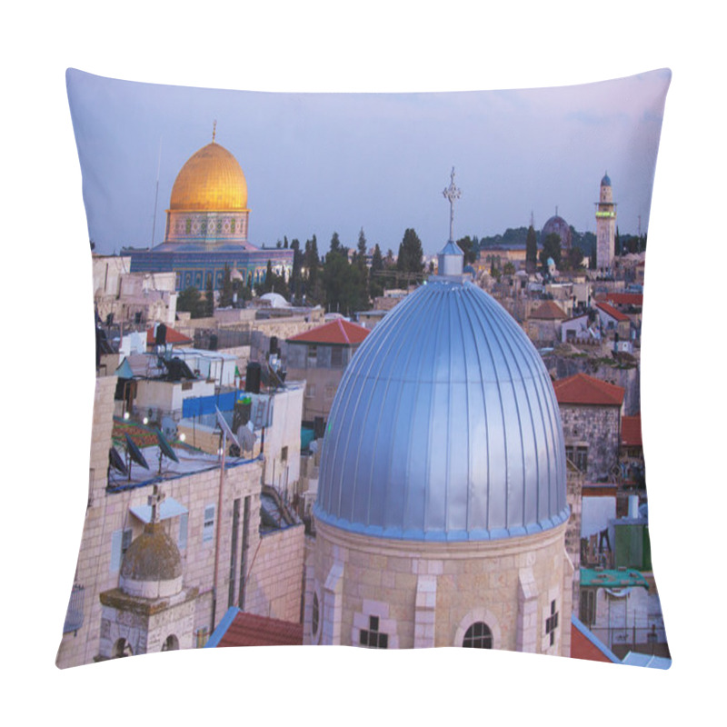 Personality  Jerusalem Old City At Night, Israel Pillow Covers