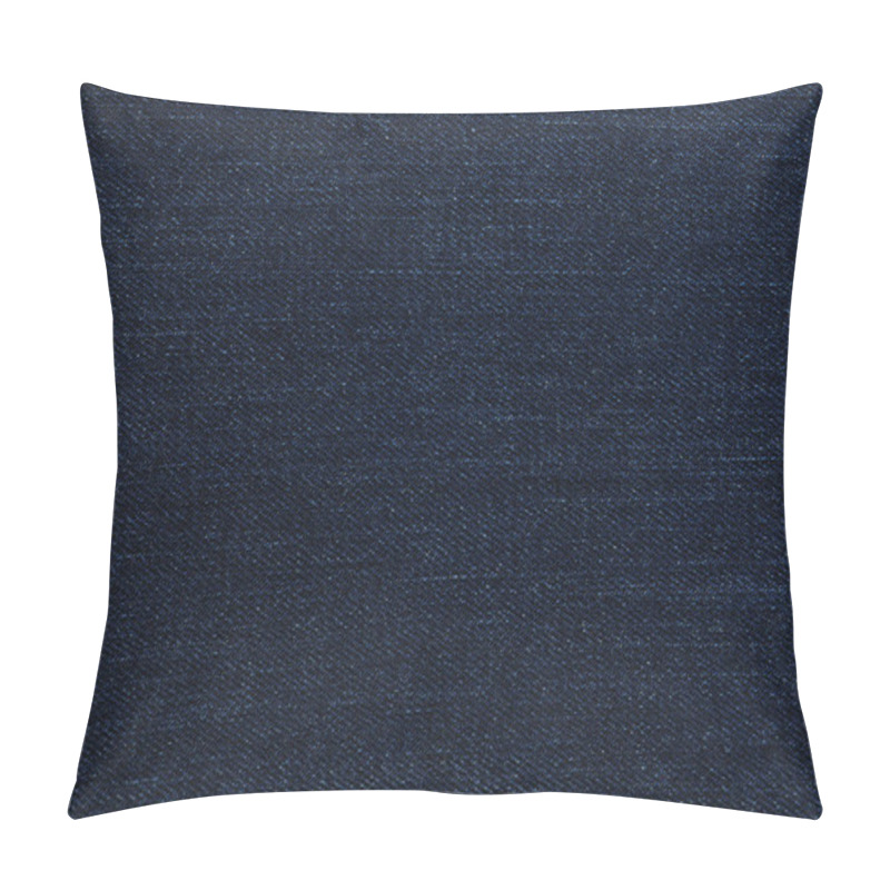 Personality  Texture Of Dark Blue Jeans As Background, Closeup Pillow Covers