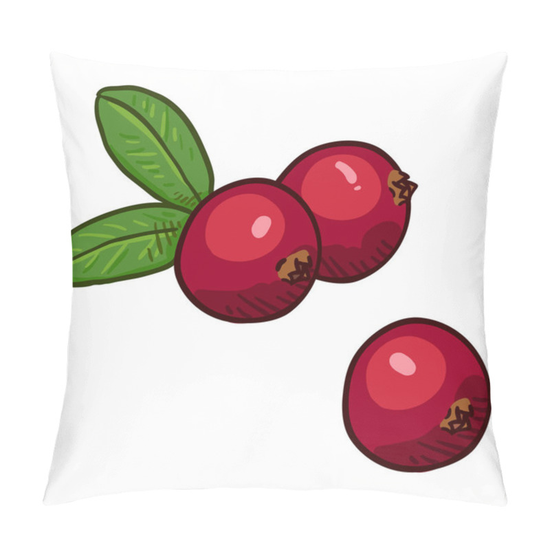 Personality  Vector Set Of Cartoon Cowberry Pillow Covers