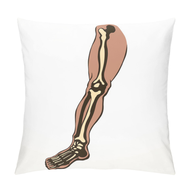 Personality  Front View Old Woman Sick Injury Toe Muscl Tissue Part Ache Hospital Surgery Care Scan X Ray Radius White Logo Black Hand Drawn Femal Upper Fibular Ankle Injur Medic Xray Ill Pain Exam Line Sketch Art Pillow Covers