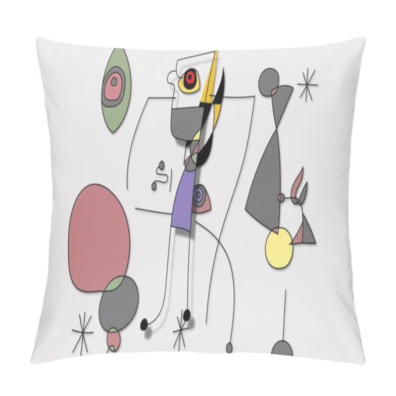 Personality  3d Illustration - Minimal Motion Art Pillow Covers