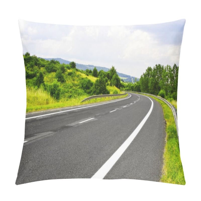 Personality  Mountain Road And Blue Sky Pillow Covers