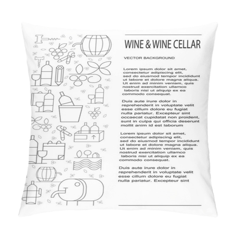 Personality  Wine Design Elements Pillow Covers