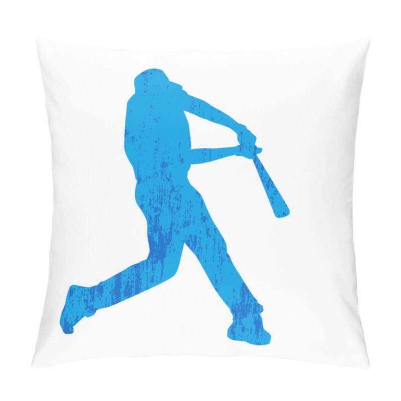 Personality  Grungy Baseball Player Pillow Covers