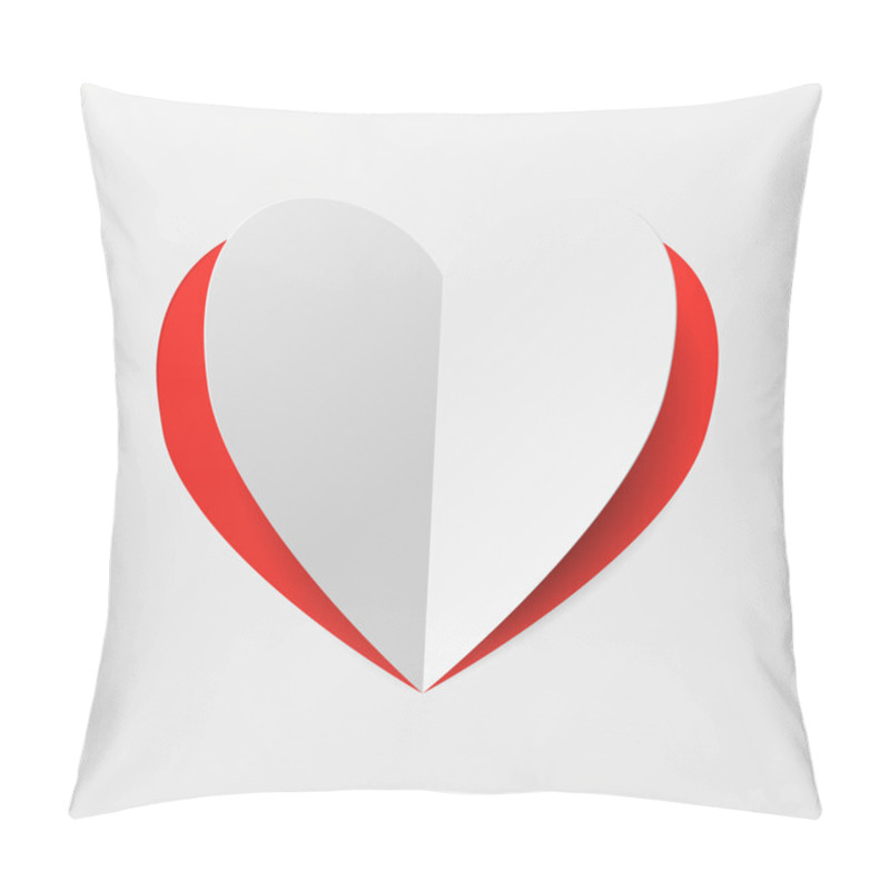 Personality  Red Paper Heart Pillow Covers