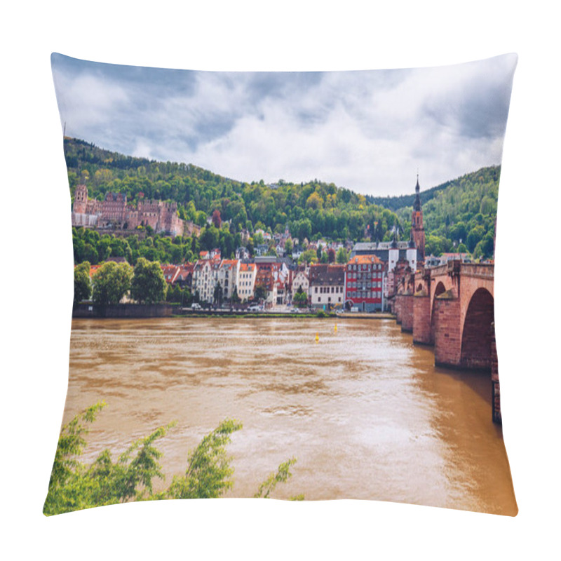 Personality  Old Neckar Bridge And Heidelberg City, Germany Pillow Covers