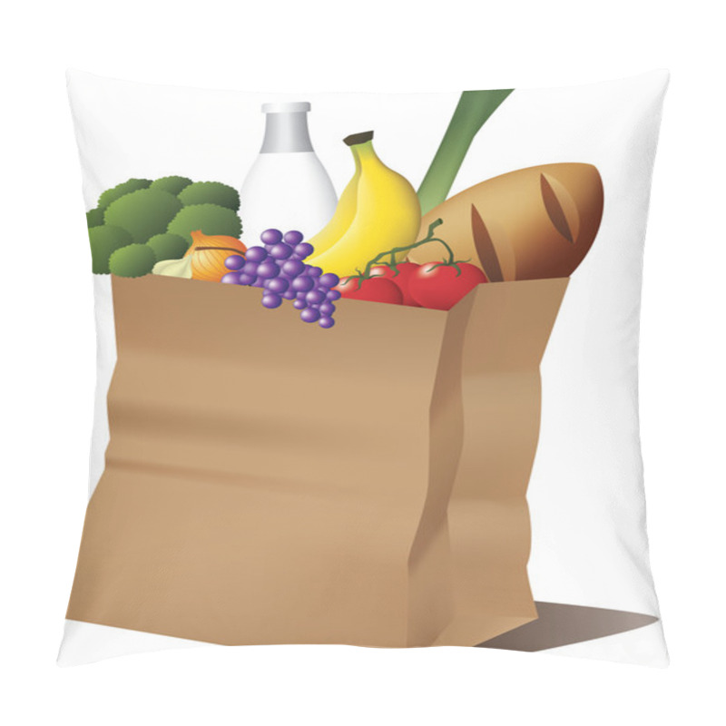 Personality  Grocery Paper Bag Pillow Covers