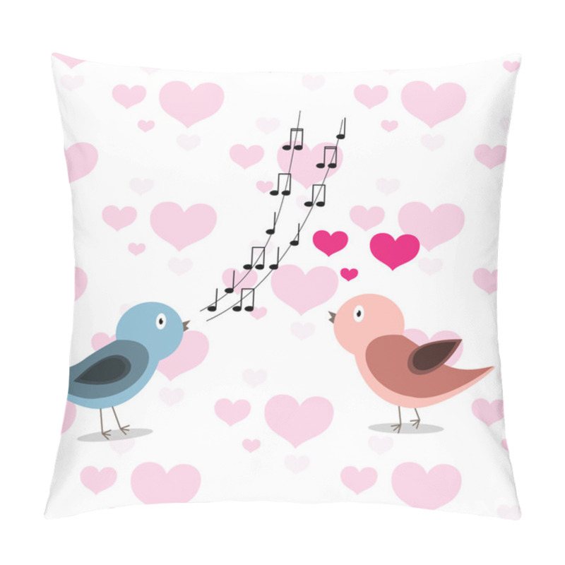 Personality  Two In Love Birds Pillow Covers