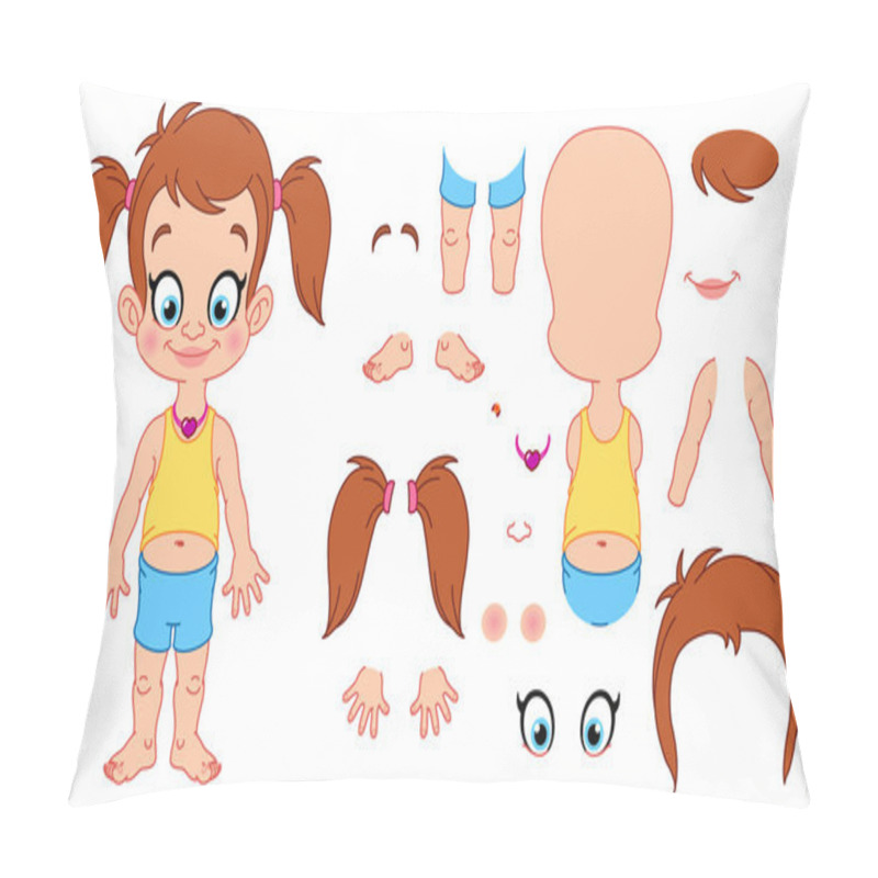 Personality  Girl Assembly Pillow Covers