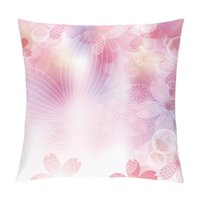 Personality  Background Of Cherry Blossom Silhouette Pillow Covers