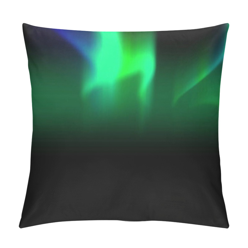 Personality  Image Of Aurora Borealis In Christmas Winter Scenery Background. Christmas, Tradition And Celebration Concept Digitally Generated Image. Pillow Covers