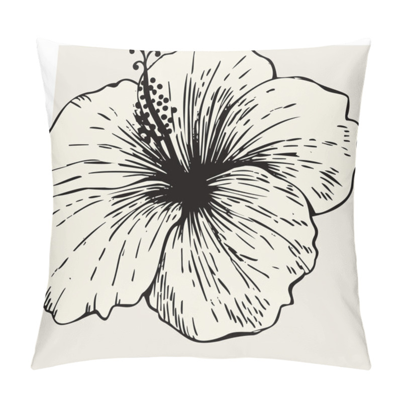 Personality  Hibiscus Flower Pillow Covers