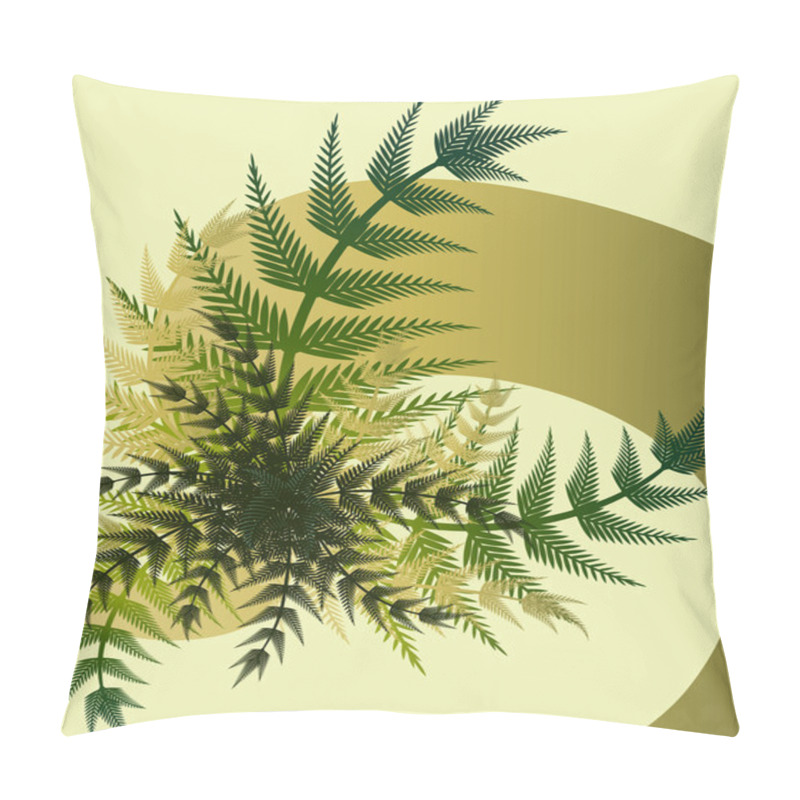 Personality  Bouquet Of Fern Stems Pillow Covers