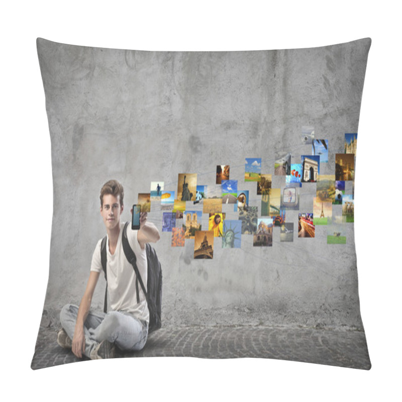 Personality  Mobile Phone Photos Pillow Covers