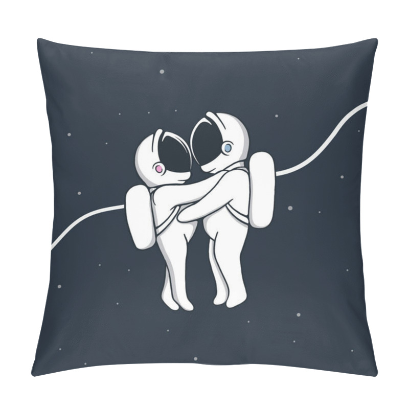 Personality  Love Story In Space Pillow Covers