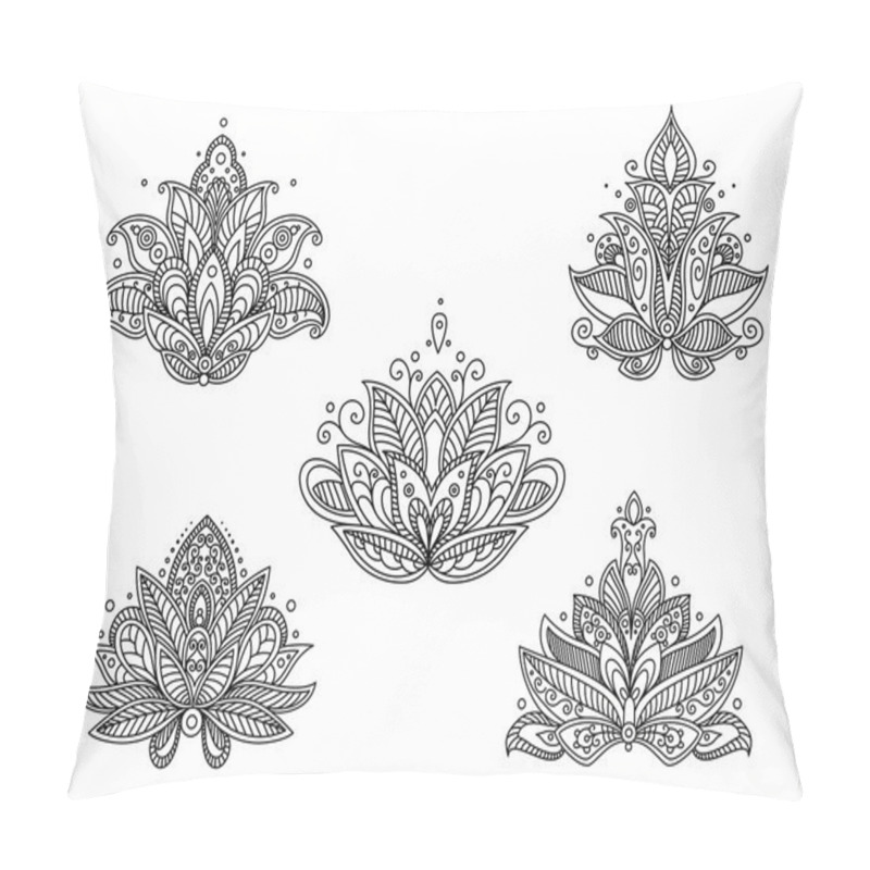 Personality  Set Of Persian Paisley Flowers Pillow Covers