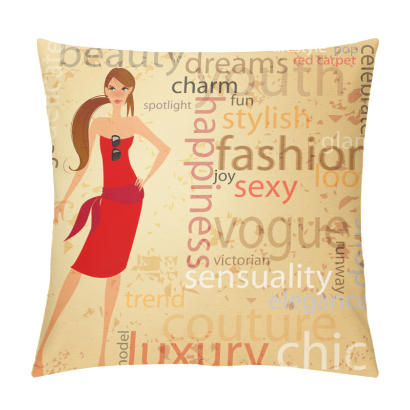 Personality  Sexy Girl Illustration Pillow Covers