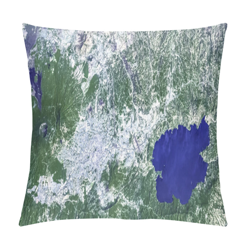 Personality  Lake Ilopango, A Crater Lake Which Fills A Volcanic Caldera In Central El Salvador. Elements Of This Image Furnished By Nasa Pillow Covers