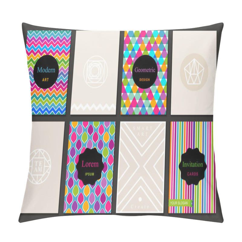 Personality  Banner Creative Cards Pillow Covers