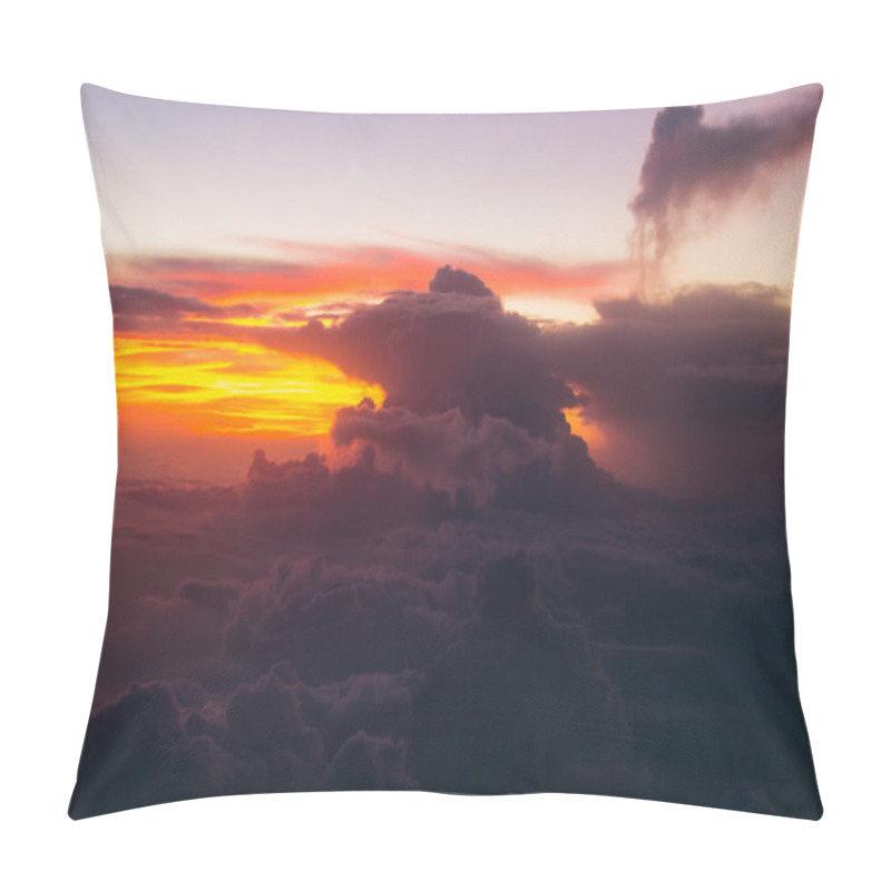 Personality  Impressive Clouds At Sunrise Over Maldives Islands. Soft Focus Pillow Covers