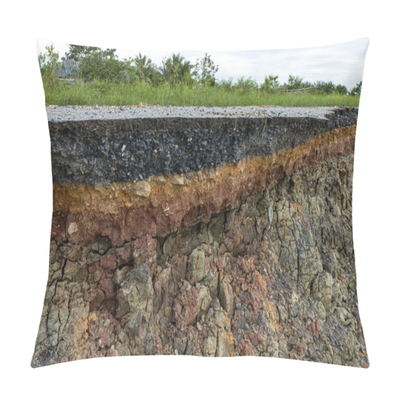 Personality  The Curb Erosion From Storms. Pillow Covers