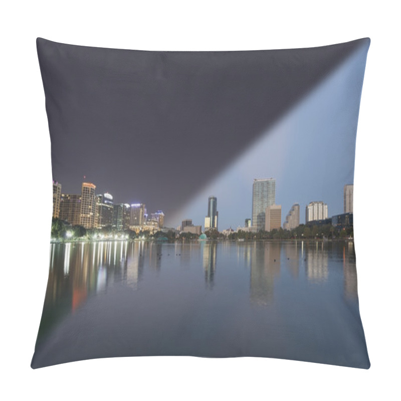 Personality  Orlando Skyline Twilight Transition Pillow Covers