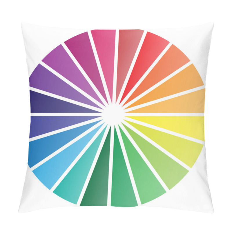 Personality  20 Piece Pie Chart Isolated Vector Illustration Pillow Covers