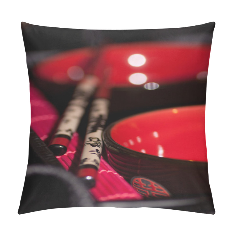 Personality  Japanese Bowl And Sticks Pillow Covers