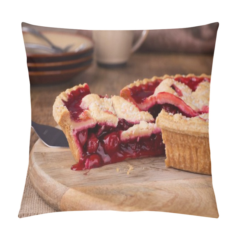 Personality  Cherry Pie Closeup Pillow Covers