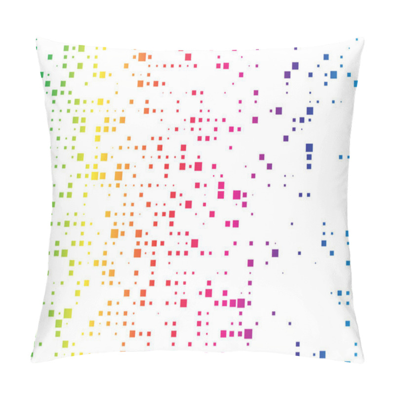 Personality  Squares Pixelated, Block Pixels Random Mosaic Pattern / Backgrou Pillow Covers