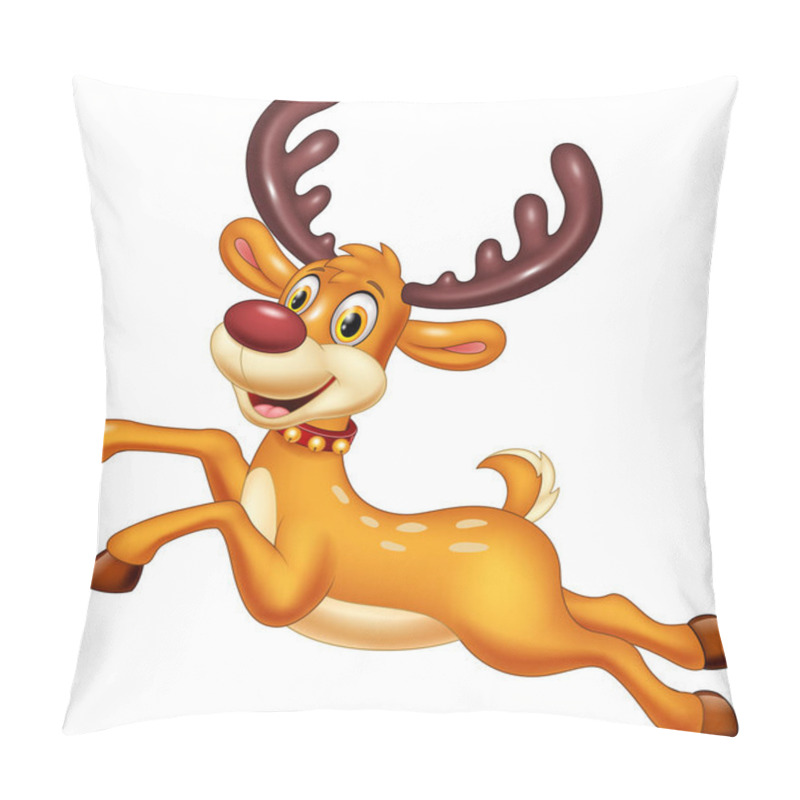 Personality  Cartoon Baby Deer Jumping Pillow Covers