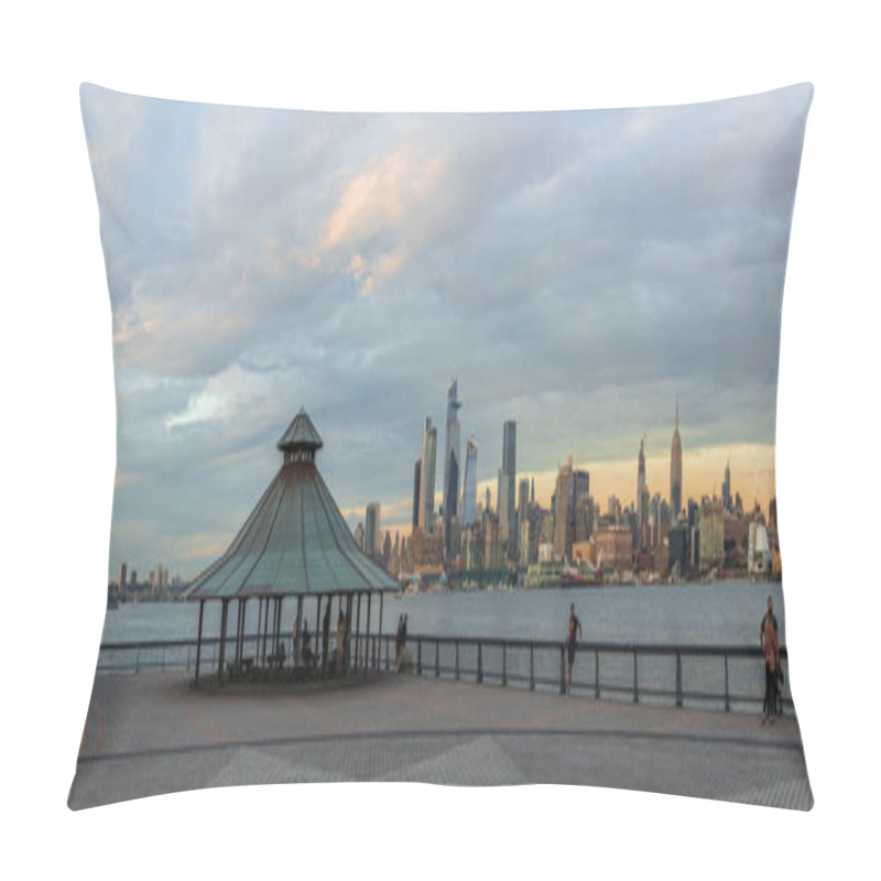 Personality  View To Manhattan Skyline From Hoboken, Jersey City Pillow Covers