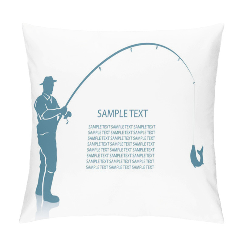 Personality  Fisherman Background Pillow Covers