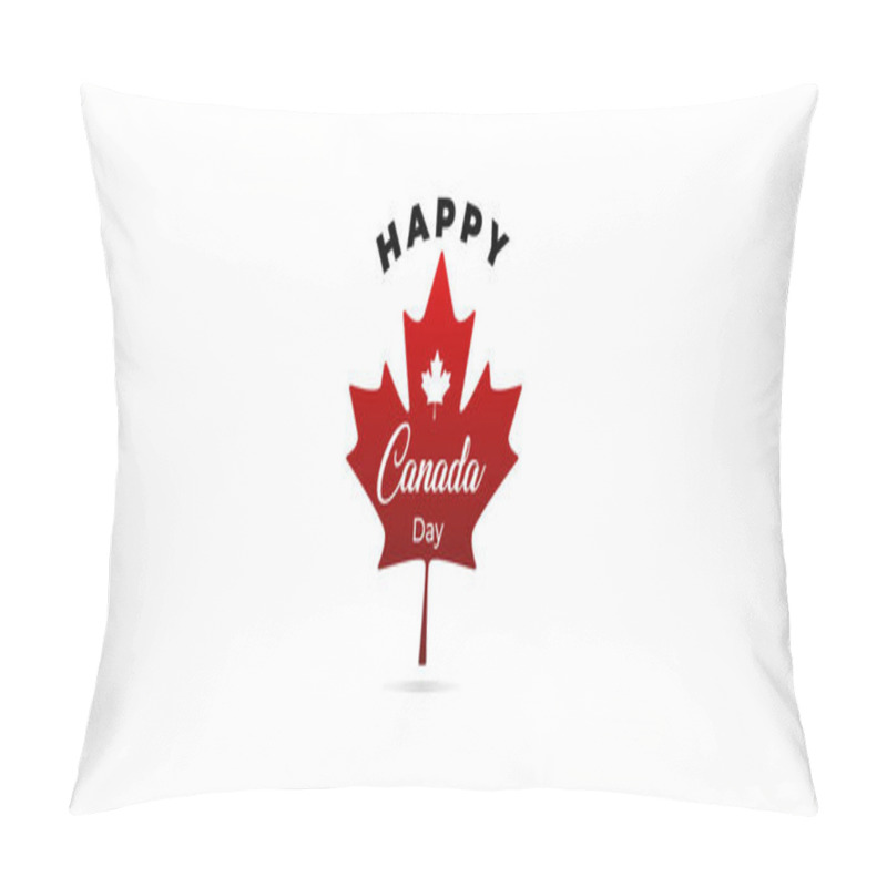 Personality  Design A Banner For Canada Day 1 St Of July. Vector Modern Stylish Illustration. Vector Banner For The Internet To The Canada Day With Red Leaves. Pillow Covers