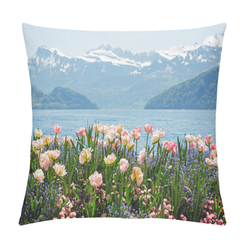 Personality  Flowers By The Lake Pillow Covers