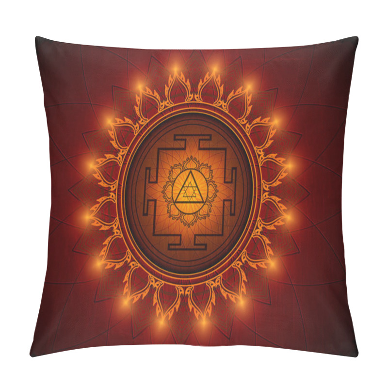 Personality  Yantra Goddess Lakshmi Pillow Covers