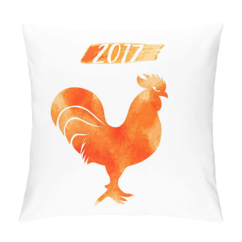 Personality  2017 - Chinese Year Of The Rooster. Vector Rooster Zodiac. Pillow Covers