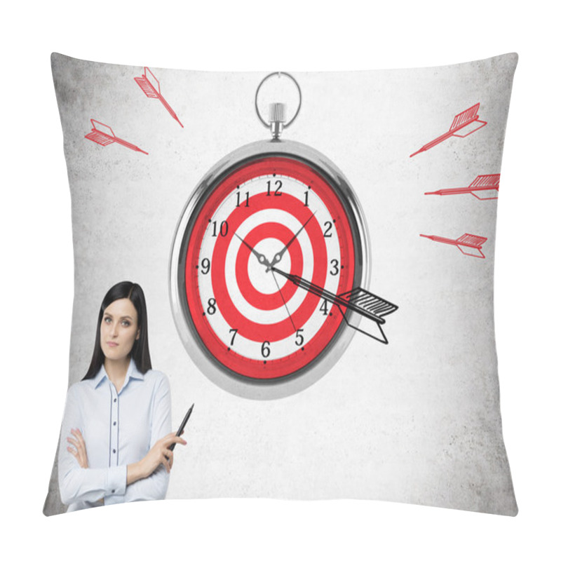 Personality  Abstract Dartboard Clock Pillow Covers