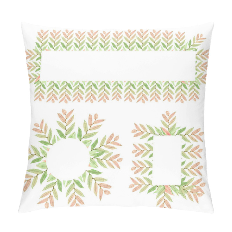 Personality  Frames And Figures Of Leaves  Pillow Covers