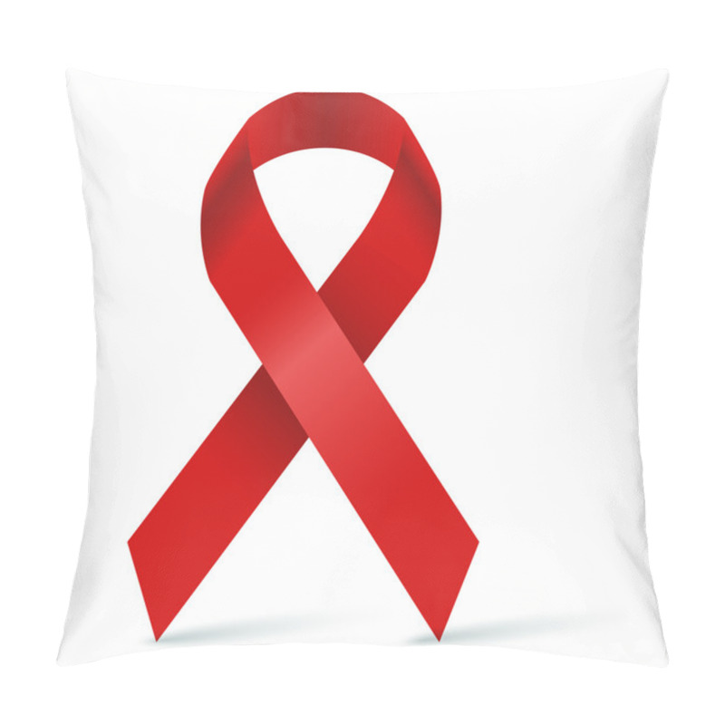 Personality  Red Ribbon Against HIV/AIDS Pillow Covers