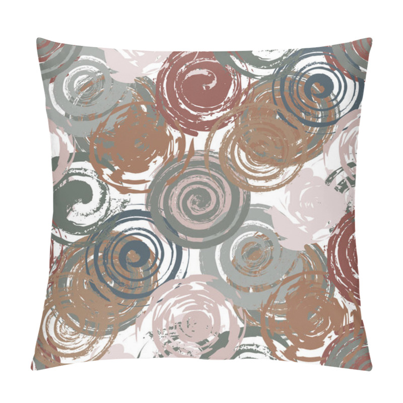 Personality  Grunge Red Spiral Seamless Pillow Covers