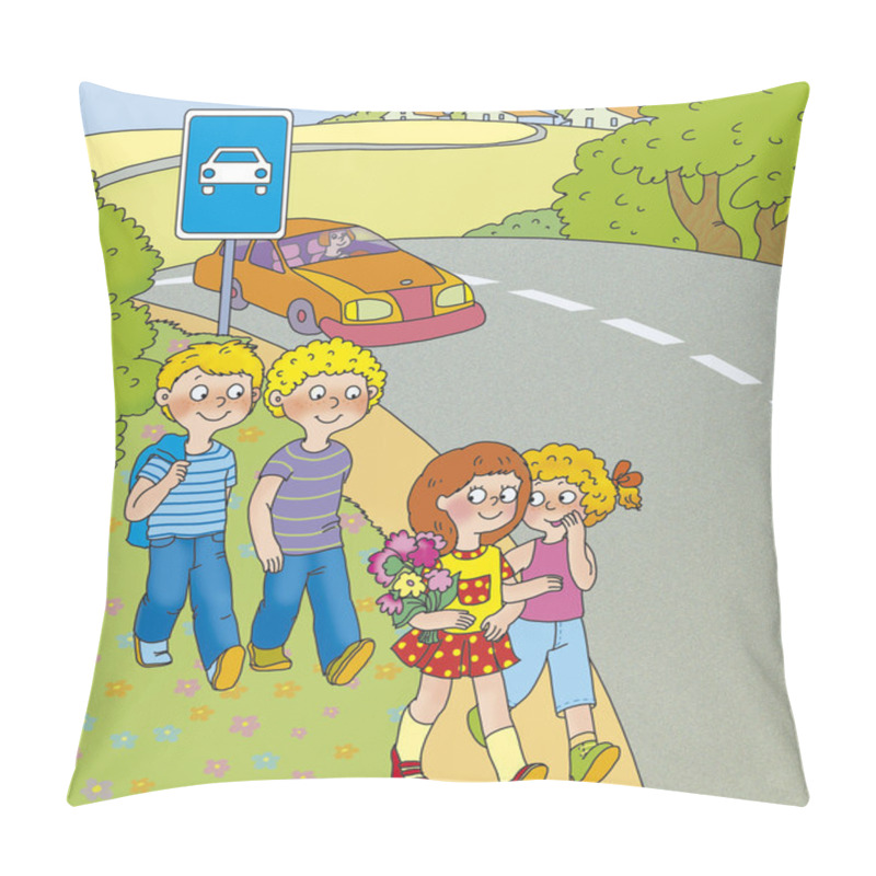 Personality  Road Hazard Pillow Covers