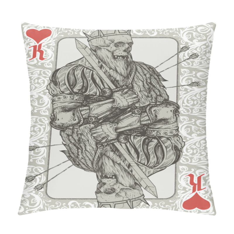 Personality  Dead King Playing Cart Pillow Covers