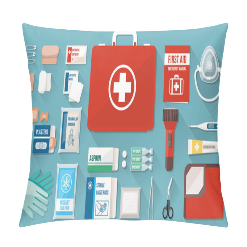 Personality  First Aid Kit Box Pillow Covers