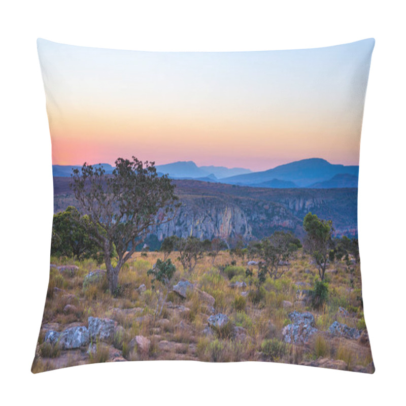 Personality  Sunset On The Plateau At Blyde River Canyon, Famous Travel Destination In South Africa. Scenic Sunset Light On The Mountain Ridges. Pillow Covers