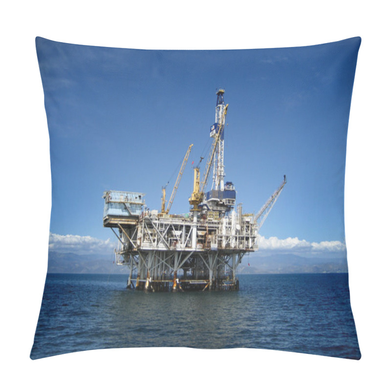 Personality  Offshore Oil Rig Drilling Platform Pillow Covers