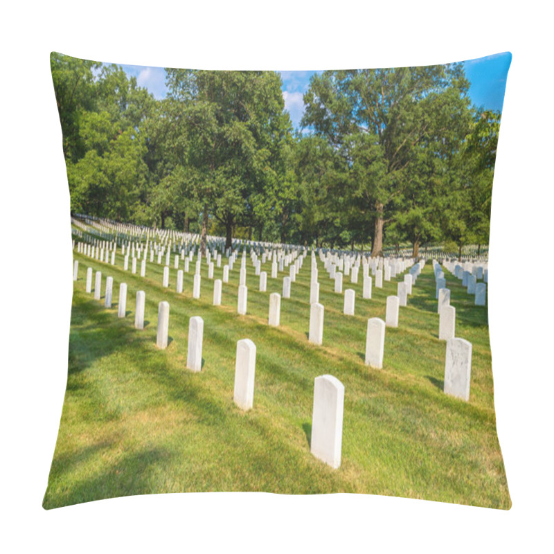 Personality  WASHINGTON DC, USA - MARCH 29, 2020: Arlington National Cemetery In Washington DC, USA Pillow Covers