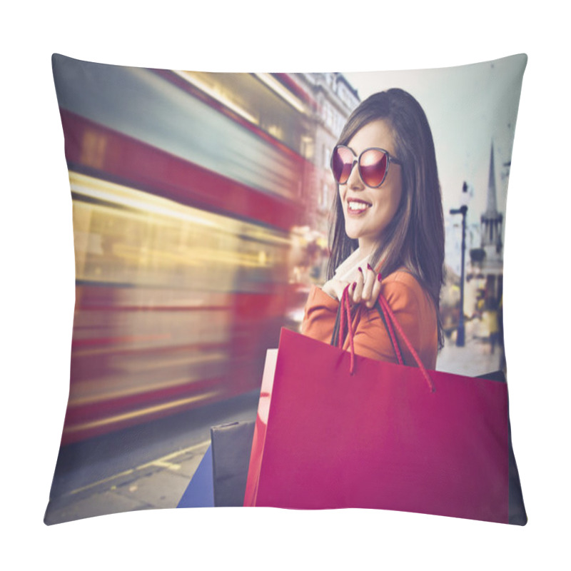 Personality  Shopping In London Pillow Covers